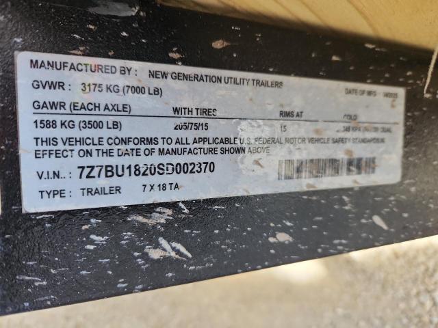 2025 NEW GENERATION 18' UTILITY #3284706975