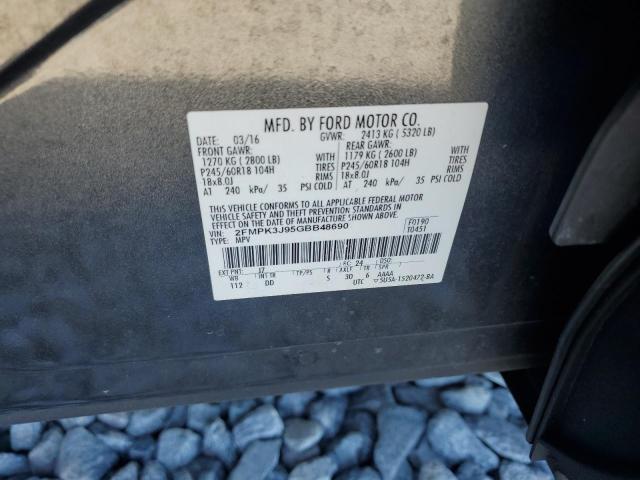 2016 FORD EDGE SEL - 2FMPK3J95GBB48690