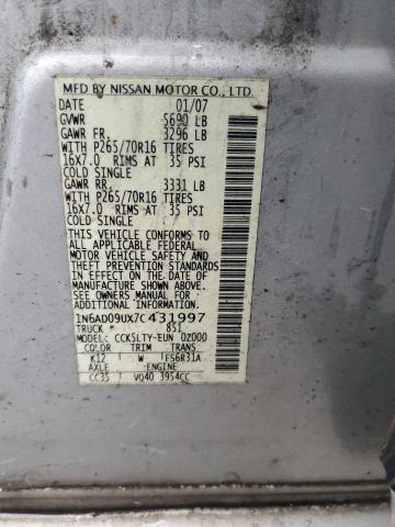 2007 NISSAN FRONTIER C #3290214239