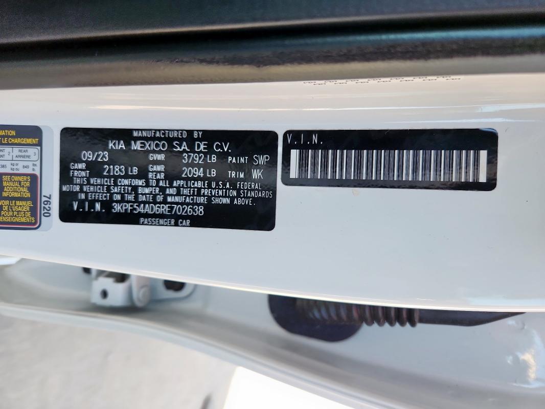 2024 KIA FORTE GT L #3296387654