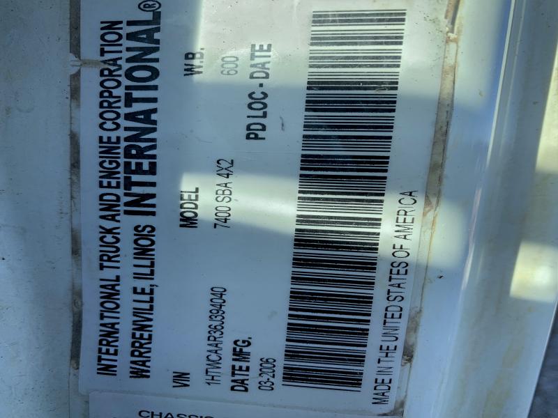 2006 INTERNATIONAL 7000 7400 #3294614027