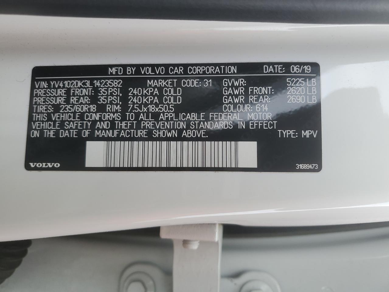 VOLVO XC60 T5 MOMENTUM