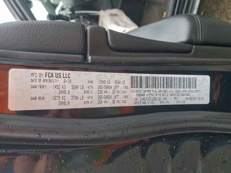 2018 JEEP GRAND CHER #3310484078