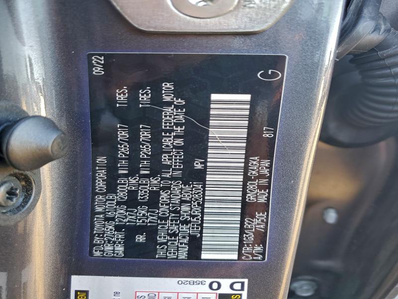 2023 TOYOTA 4RUNNER SR #3298012156