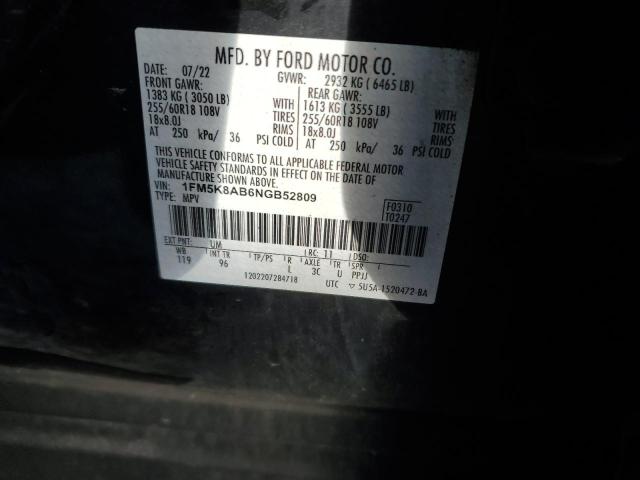 2022 FORD EXPLORER P #3297956810