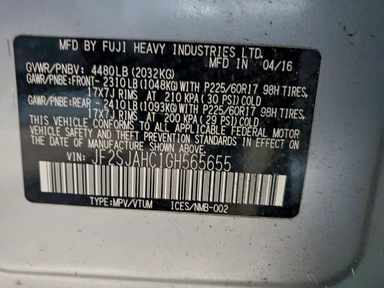 SUBARU FORESTER 2.5I LIMITED