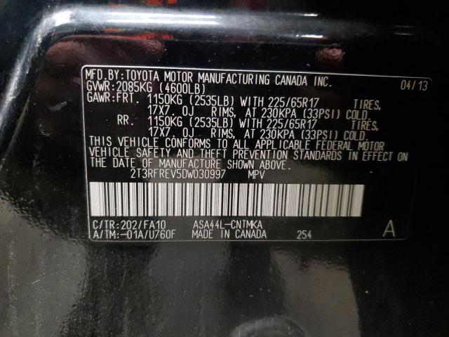 2013 TOYOTA RAV4 XLE - 2T3RFREV5DW030997