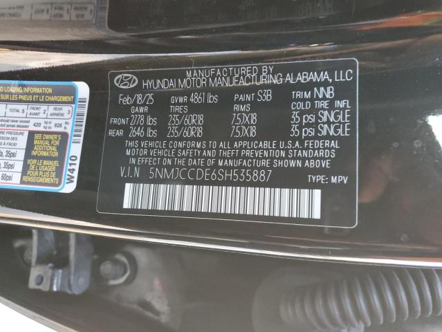 2025 HYUNDAI TUCSON SEL - 5NMJCCDE6SH535887