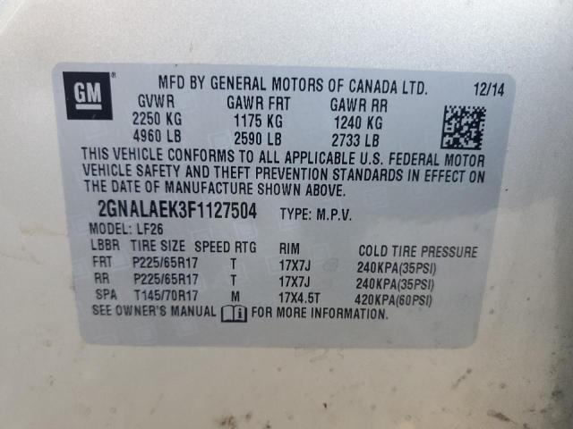 2015 CHEVROLET EQUINOX LS #3296351177