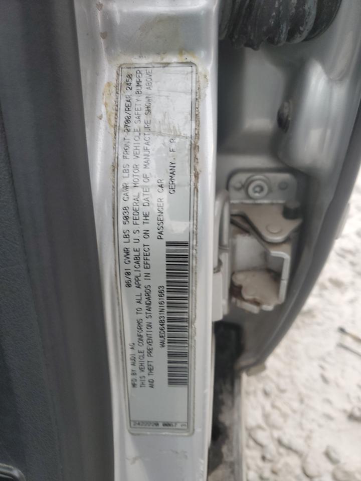 Lot #3285834909 2001 AUDI A6 2.7T QU