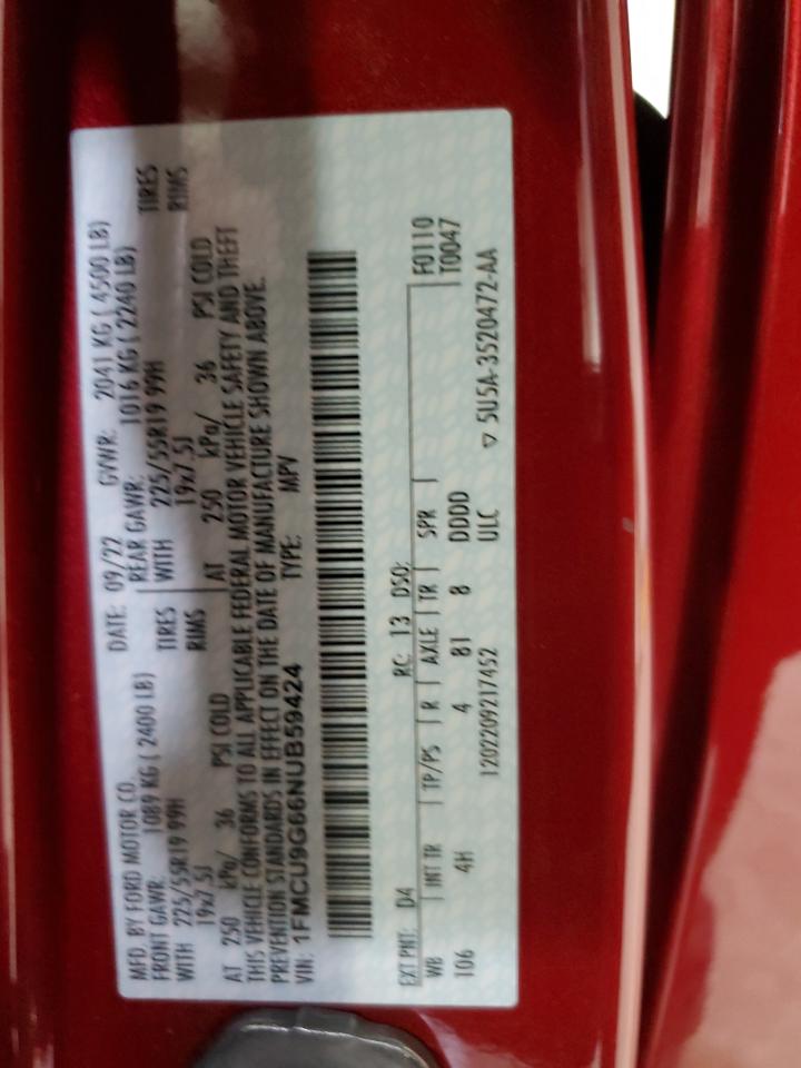 Lot #3302699056 2022 FORD ESCAPE SE