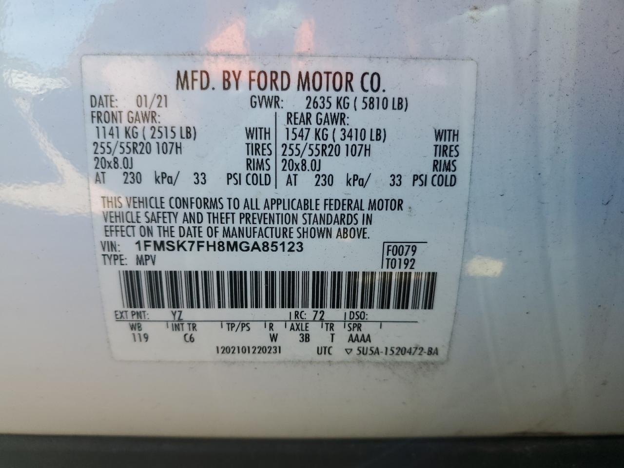 FORD EXPLORER LIMITED