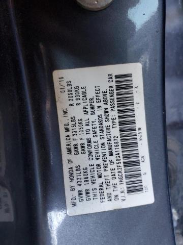 2016 HONDA ACCORD SPO #3296410649