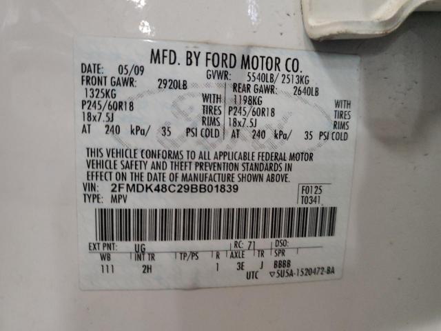 2009 FORD EDGE SEL #3316726407