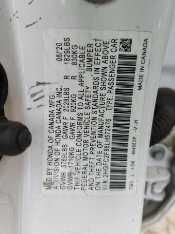 2020 HONDA CIVIC SPOR #3302865923