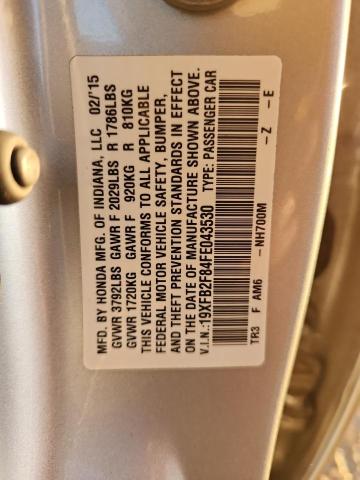 2015 HONDA CIVIC EX #3285736668