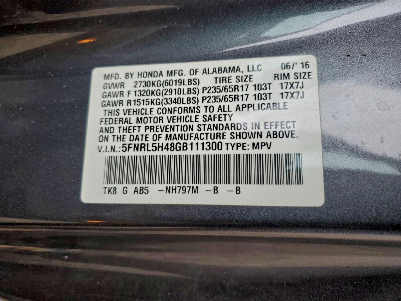 Honda Odyssey Ex Image 13