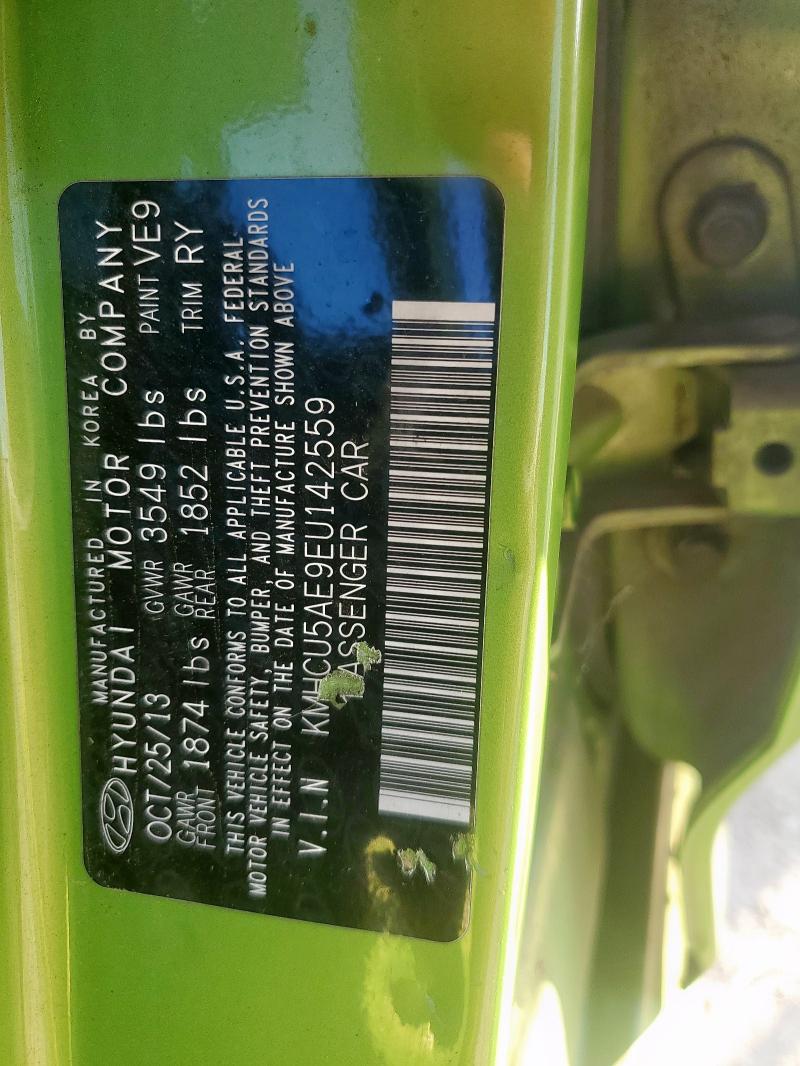 2014 HYUNDAI ACCENT GLS - KMHCU5AE9EU142559