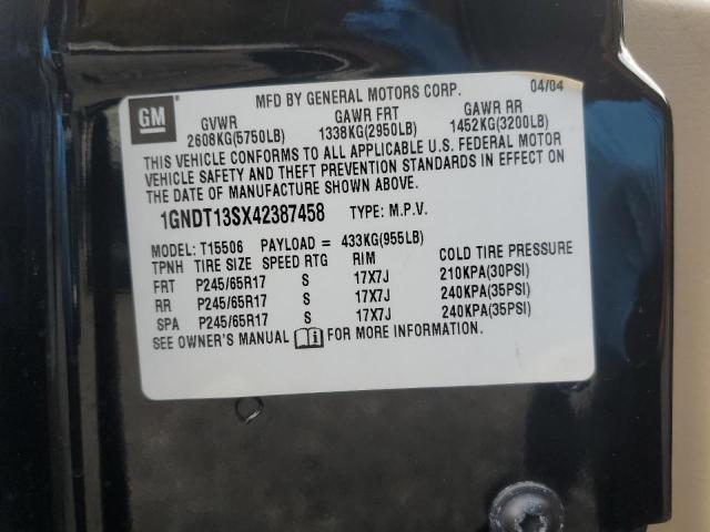 2004 CHEVROLET TRAILBLAZE #3311462235