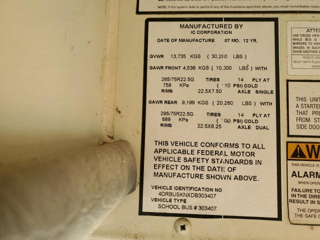 2013 IC CORPORATION 3000 CE #3285637326