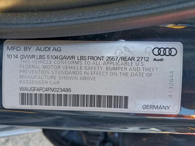 2015 AUDI A6 PREMIUM #3296695706