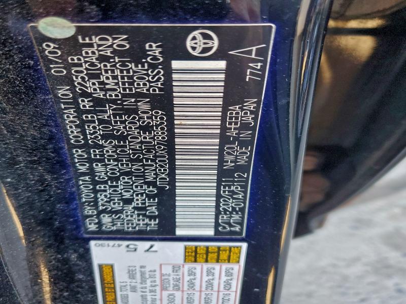 2009 TOYOTA PRIUS #3310637737