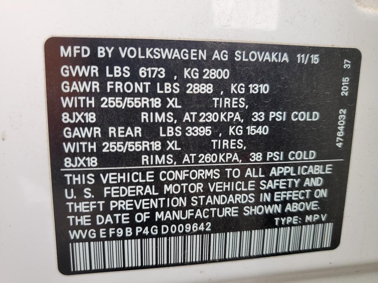 VOLKSWAGEN TOUAREG SPORT