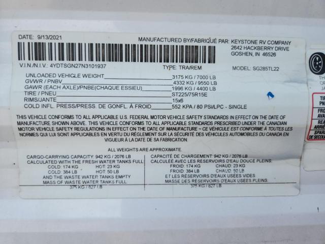 2022 KYRV TRAILER #3291765255