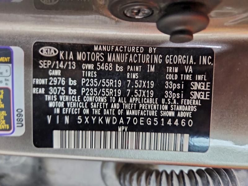 2014 KIA SORENTO SX #3296303411