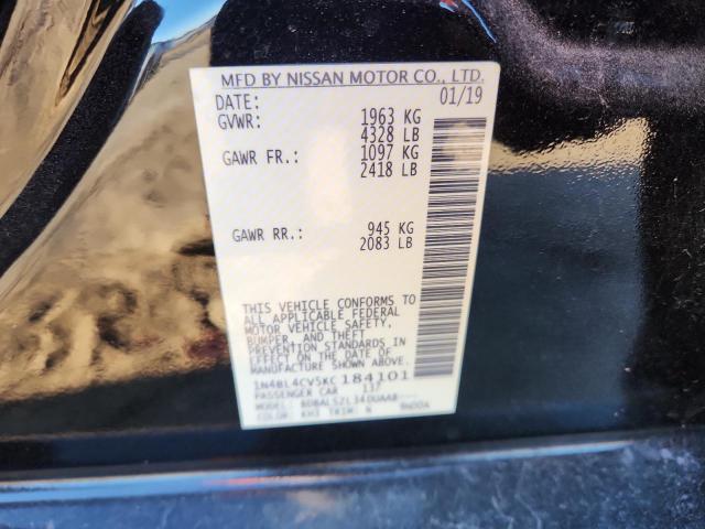 2019 NISSAN ALTIMA SR - 1N4BL4CV5KC184101