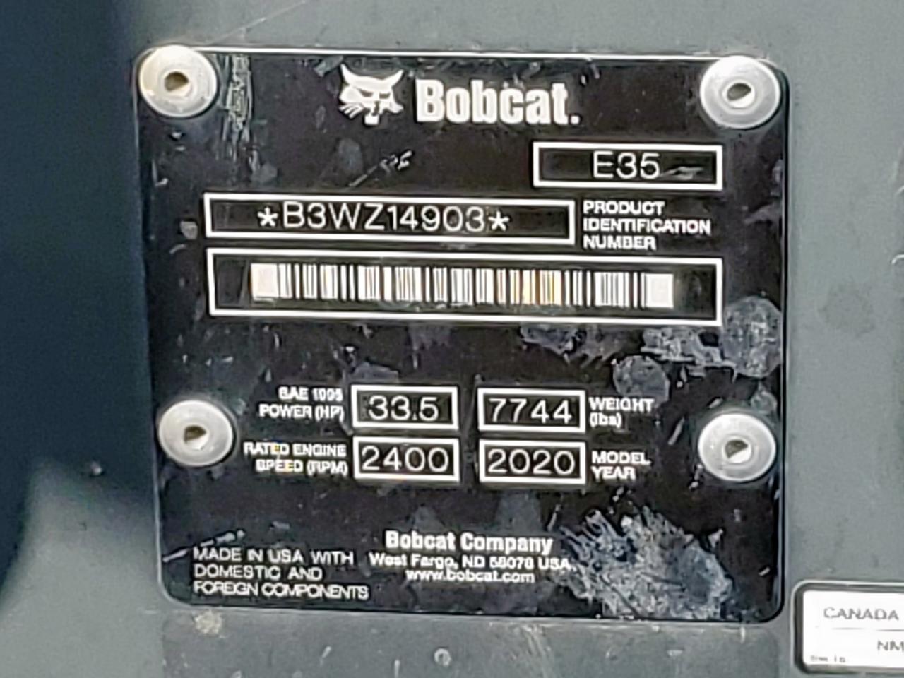 Lot #3303629950 2020 BOBCAT UNKNOWN