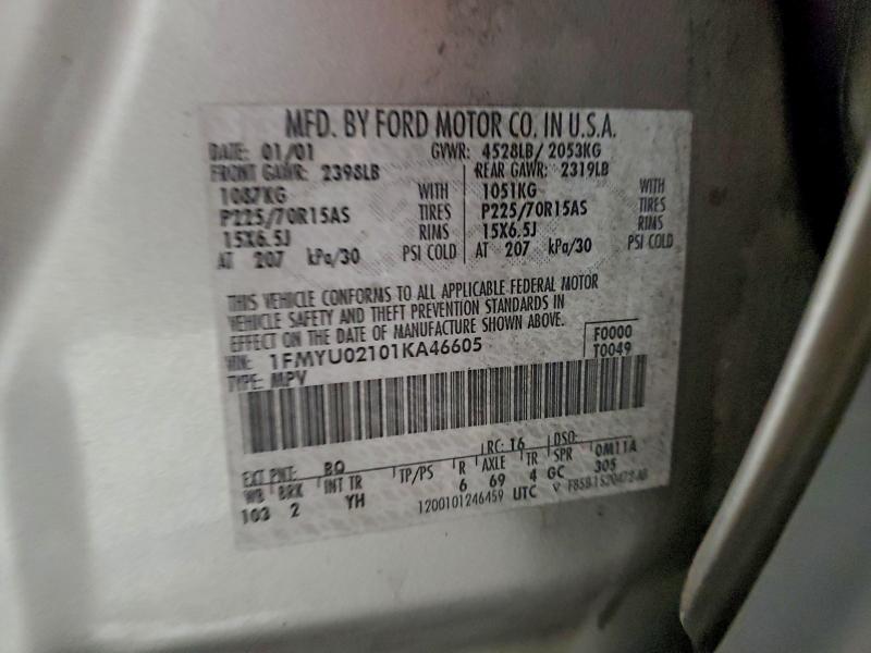 2001 FORD ESCAPE XLS #3308450368