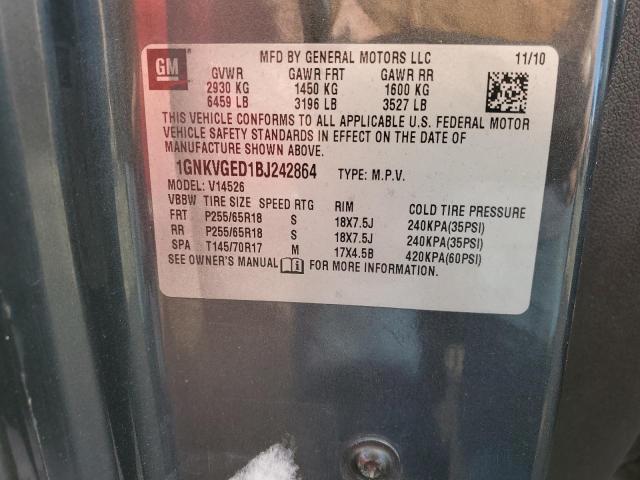 2011 CHEVROLET TRAVERSE L - 1GNKVGED1BJ242864