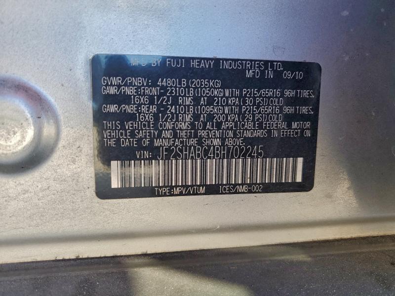 2011 SUBARU FORESTER 2 #3309385008