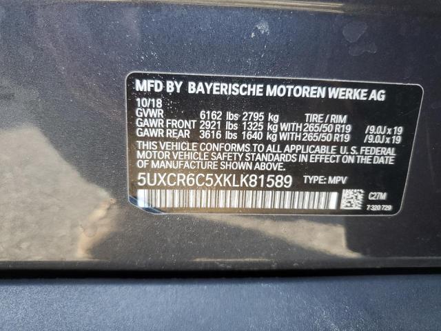 2019 BMW X5 XDRIVE4 #3282381286