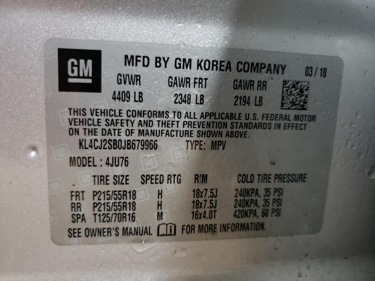 BUICK ENCORE SPORT TOURING