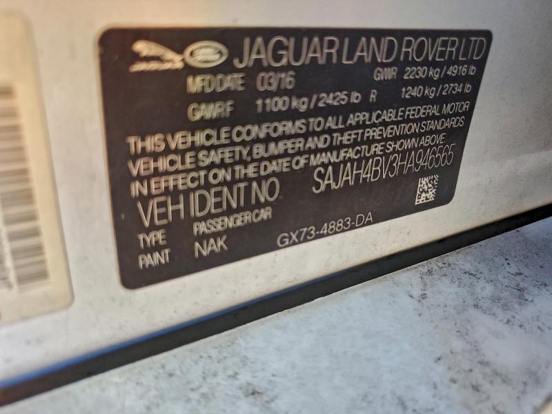 2017 JAGUAR XE FIRST E #3308559491