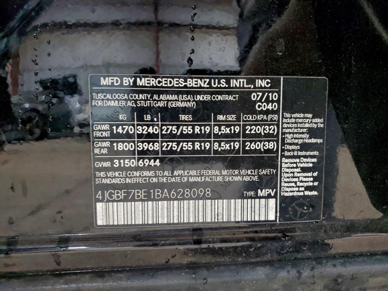 MERCEDES-BENZ GL-CLASS 450 4MATIC