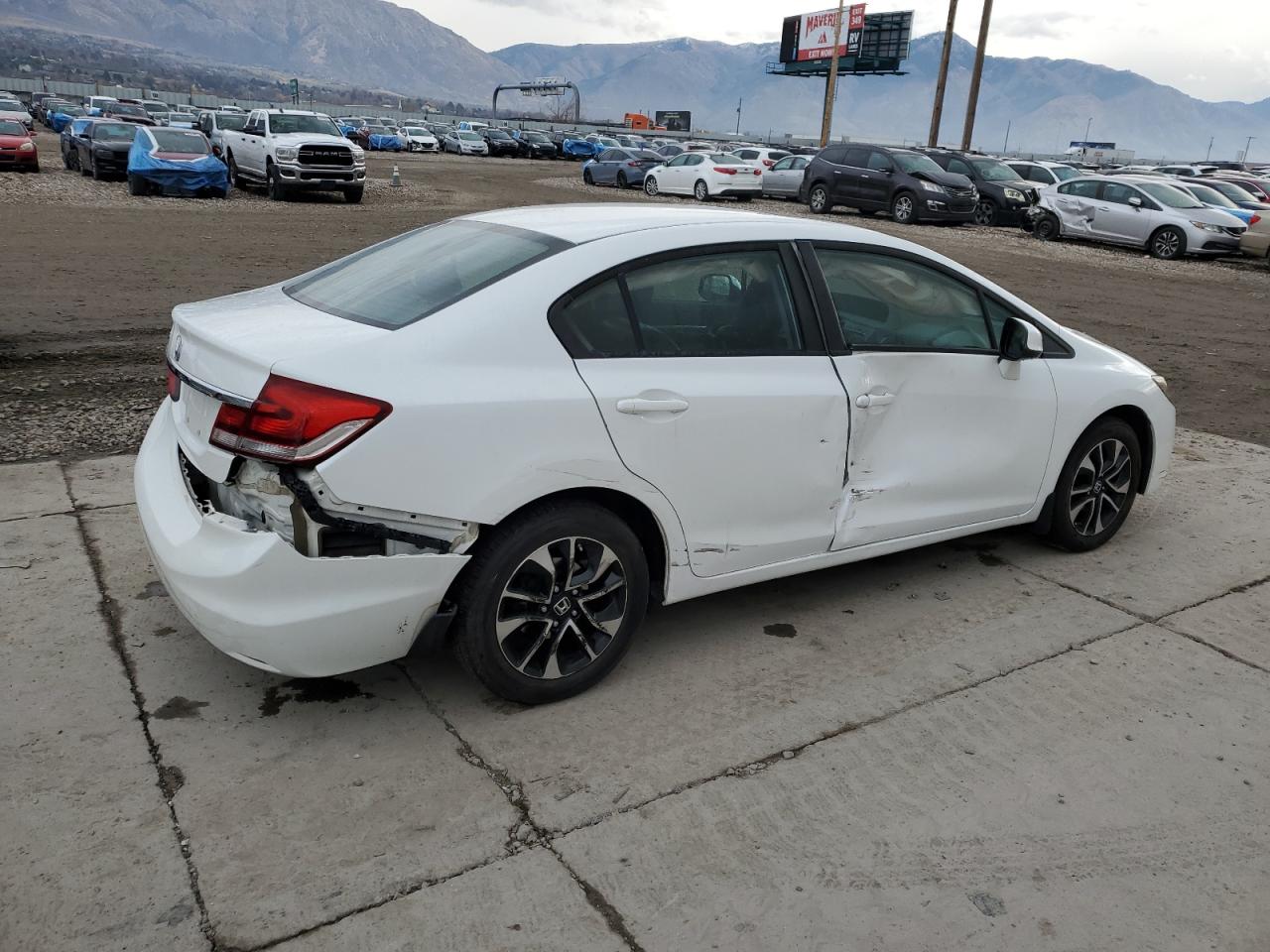 Lot #3304935554 2013 HONDA CIVIC EXL