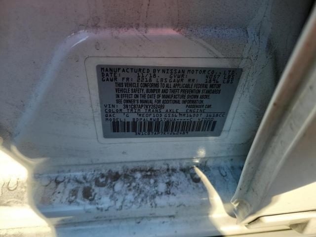 2019 NISSAN SENTRA SR - 3N1CB7AP7KY262489