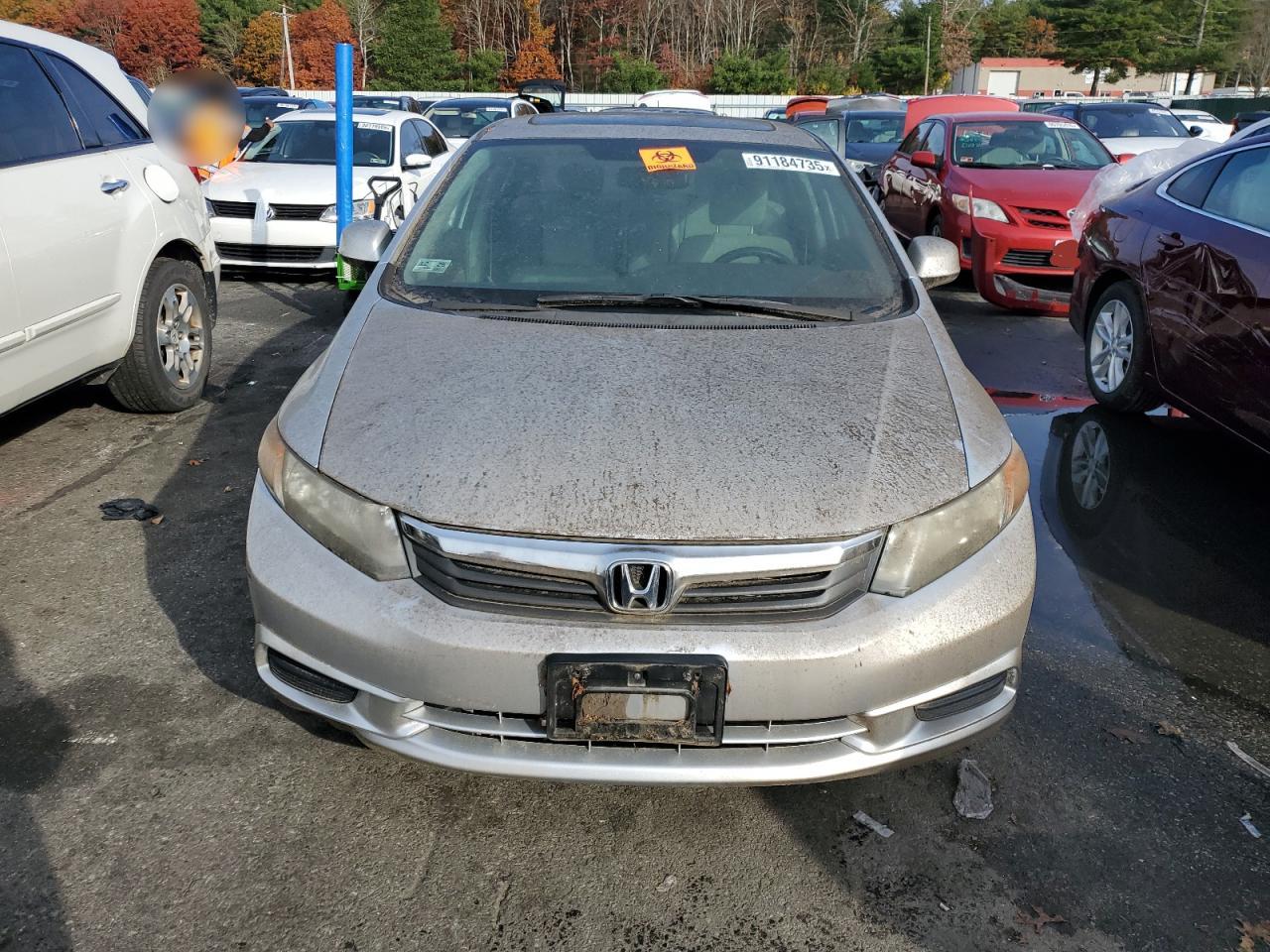 Lot #3316829399 2012 HONDA CIVIC EX