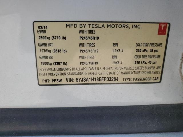 2014 TESLA MODEL S #3304599451