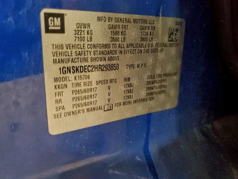 2017 CHEVROLET TAHOE POLI #3305361342