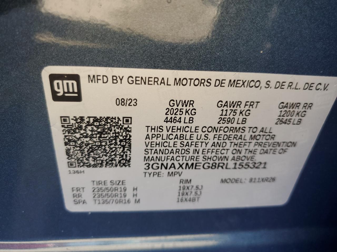 CHEVROLET EQUINOX RS