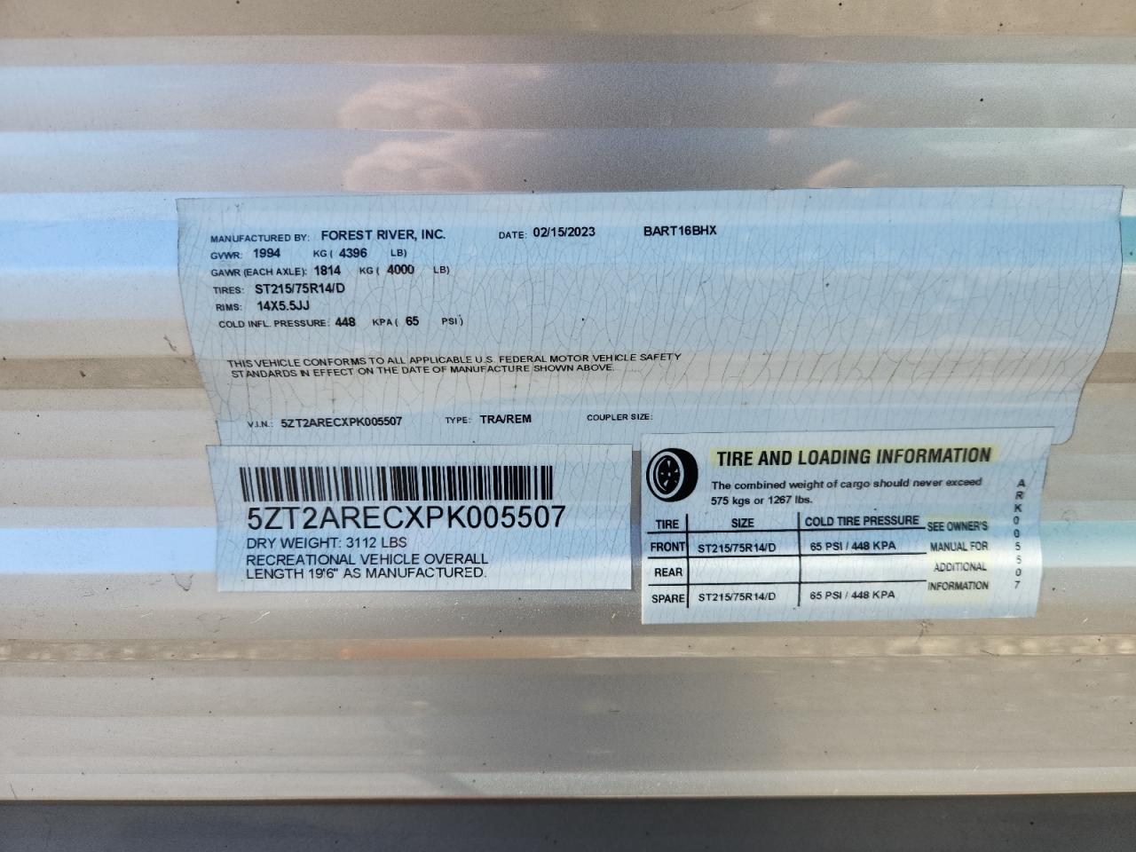 Lot #3283115755 2023 WILDWOOD AURORA