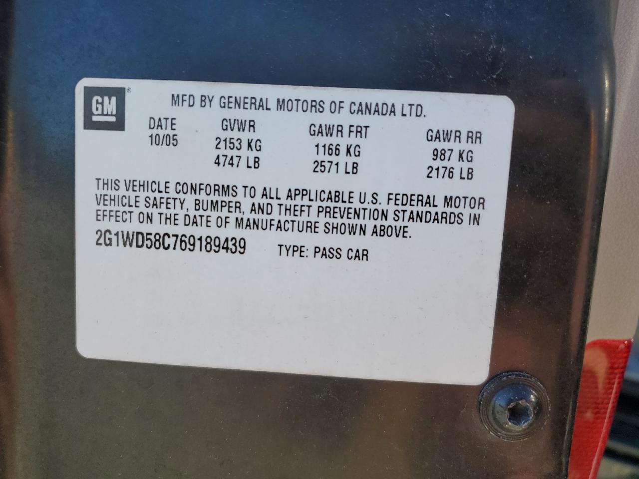 Lot #3302726007 2006 CHEVROLET IMPALA SUP