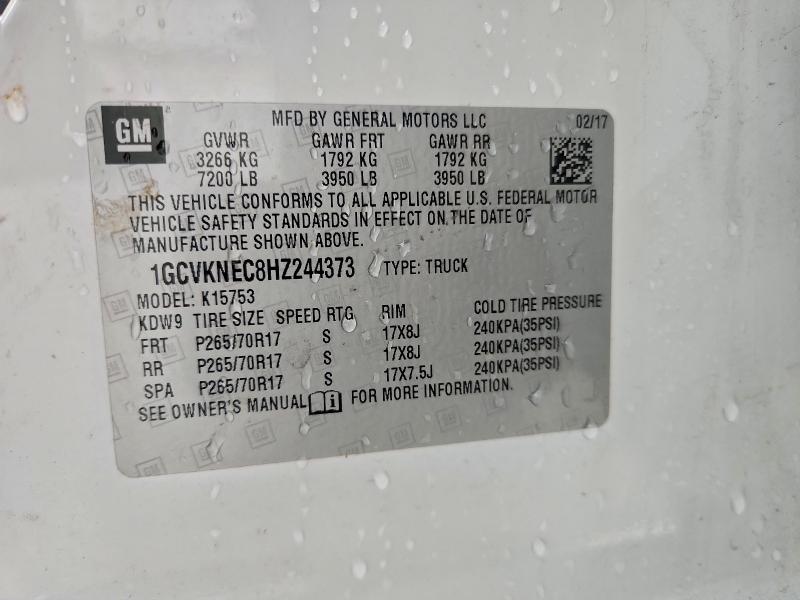 2017 CHEVROLET SILVERADO #3301594631