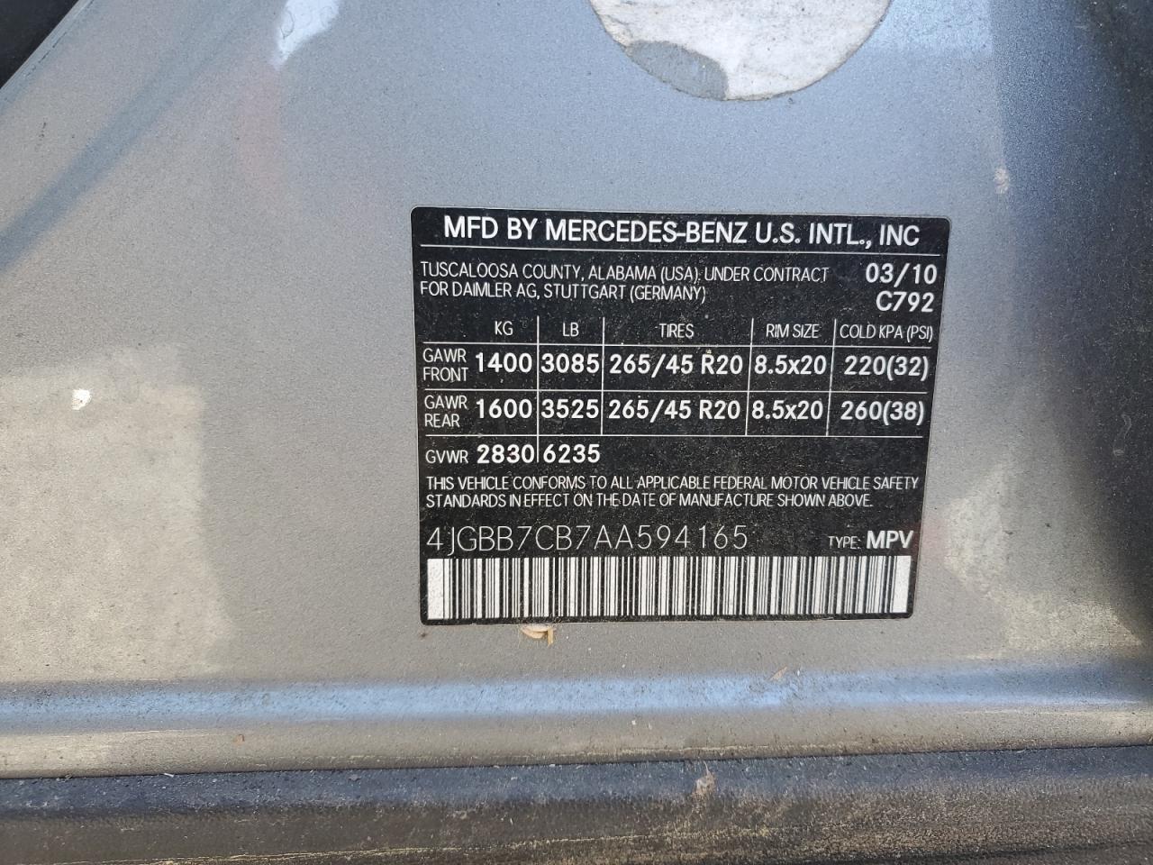 MERCEDES-BENZ M-CLASS 550 4MATIC