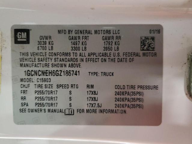 2016 CHEVROLET SILVERADO #3290321963