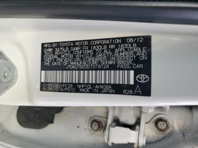 2012 TOYOTA PRIUS C #3303810465